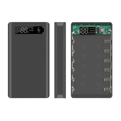 کیس پاوربانک 6 باتری دارای ورودی شارژ میکرو USB / اندروید