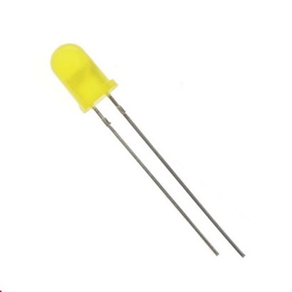 ال ای دی زرد خودرنگ  5mm (بسته ده تایی)