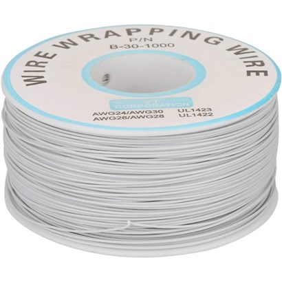 سیم وایرپ WRAPPING حلقه ای سفید کد B-30-1000