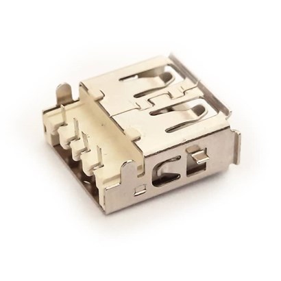 کانکتور USB مادگی مدل پاوربانکی  سفید طرح لپ تاپی