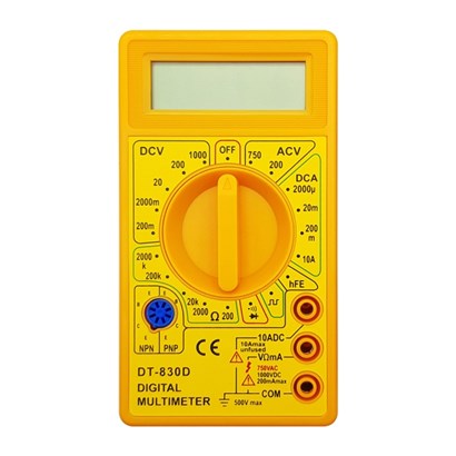 مولتی متر دیجیتال DT-830BD  زرد