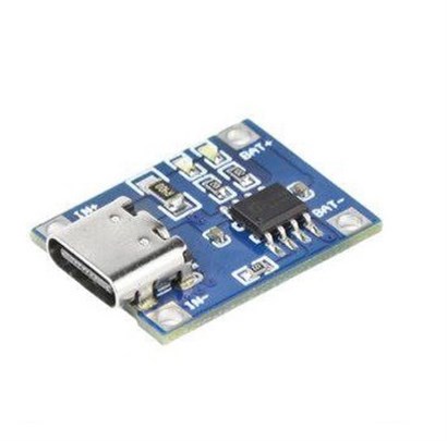 ماژول شارژر باتری لیتیومی TP4056 با USB TYPE C تک چیپ