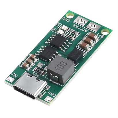ماژول افزاینده ولتاژ با ورودی TYPE-C مناسب شارژ باتری 3 سل 1 آمپر